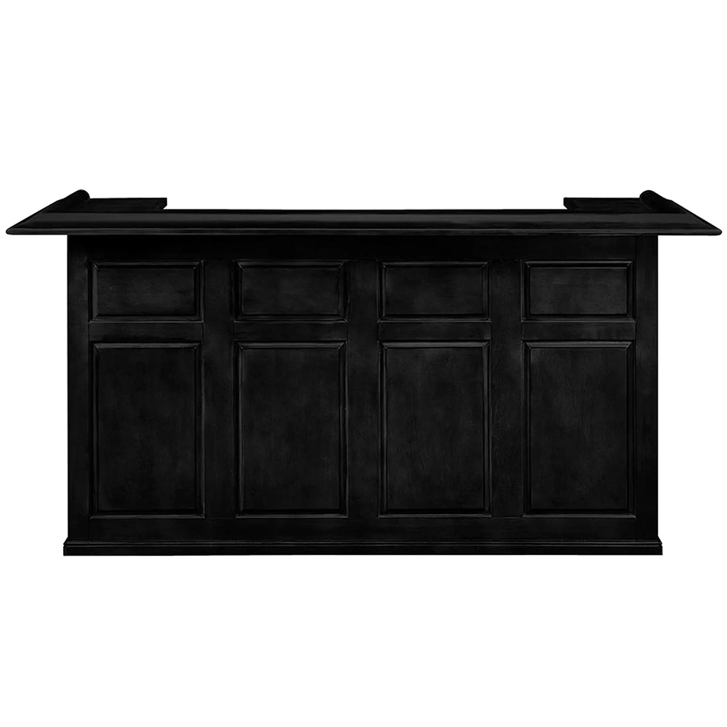 RAM Game Room 84&quot; English Pub Style Home Bar in Black front - Home Bars USA
