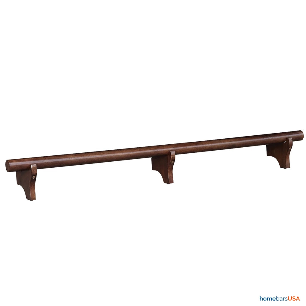 RAM Game Room Home Bar 72" Foot Rail in Cappuccino - Home Bars USA