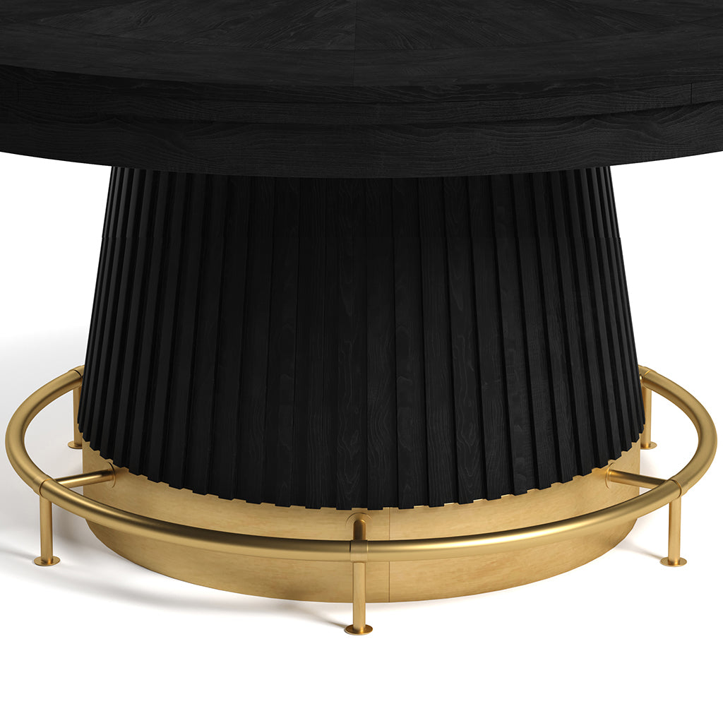 RAM Game Room Prohibition 60&quot; Poker Table Foot Rail in Polished Brass - Home Bars USA