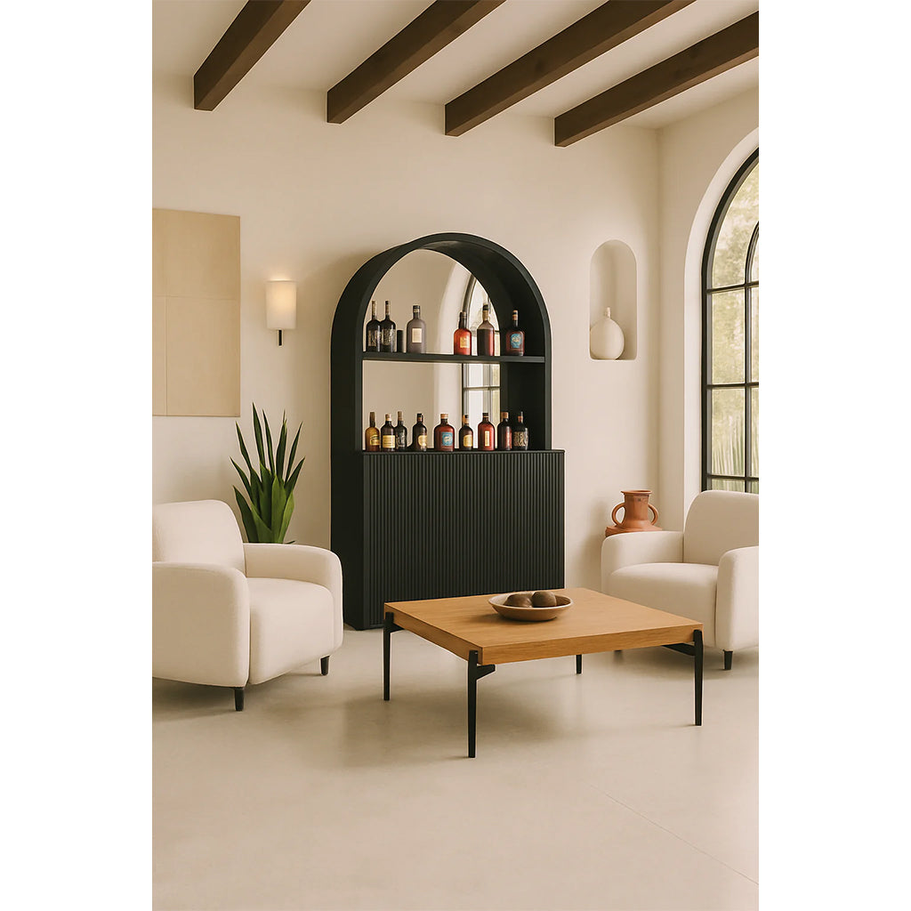 RAM Game Room Prohibition Back Bar in Black Stain lifestyle - Home Bars USA