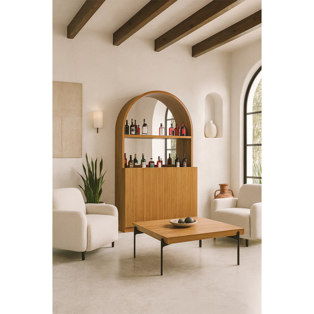 RAM Game Room Prohibition Back Bar in Matte Walnut - Home Bars USA