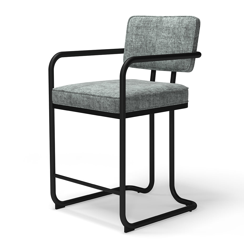 RAM Game Room Prohibition Bar Stool in Vintage Gray - Home Bars USA