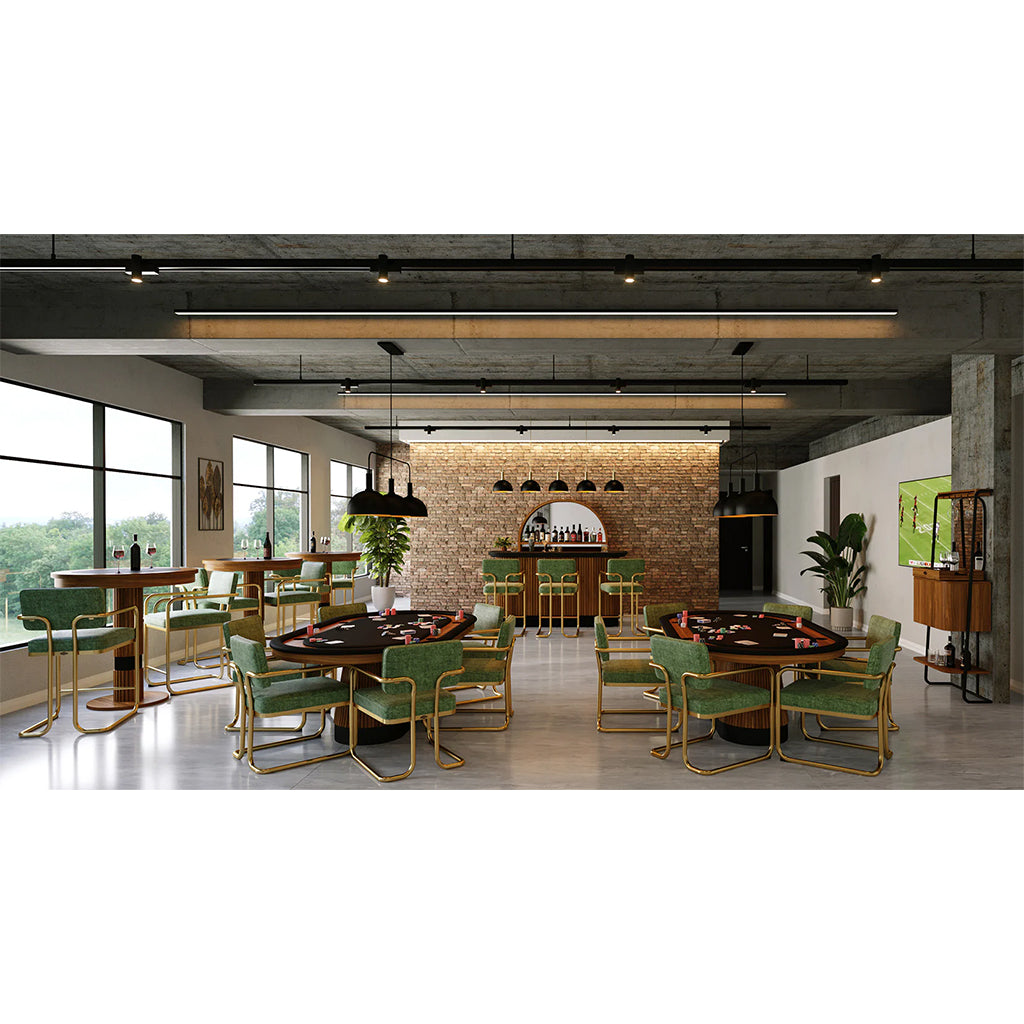 RAM Game Room Prohibition Mini Cocktail Bar in Matte Walnut in interior design - Home Bars USA