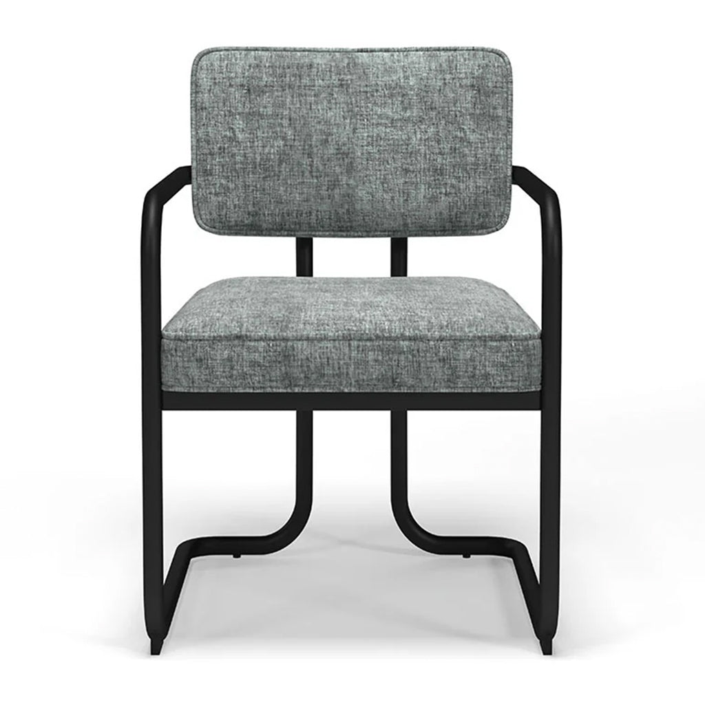 RAM Game Room Prohibition Game Chair in Vintage Gray front - Home Bars USA