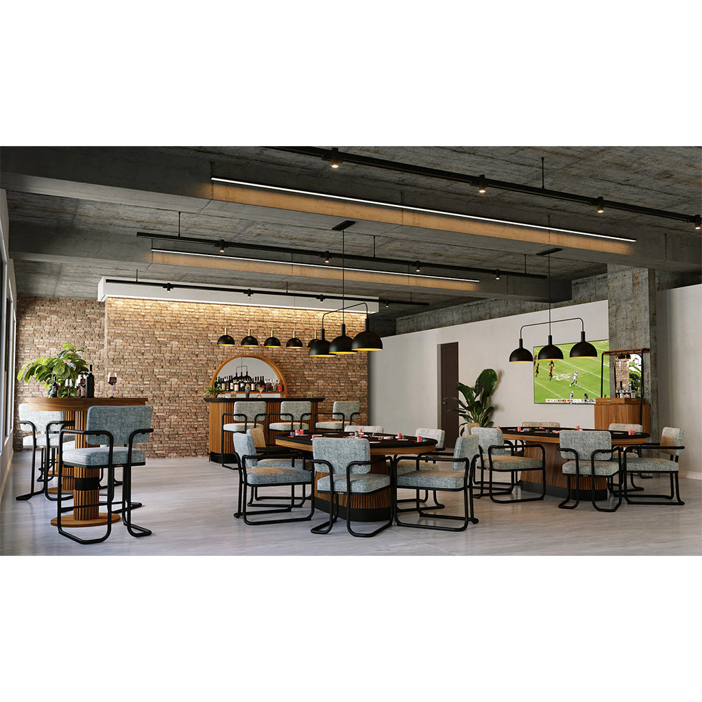 RAM Game Room Prohibition Game Chair in Vintage Gray in interior design - Home Bars USA