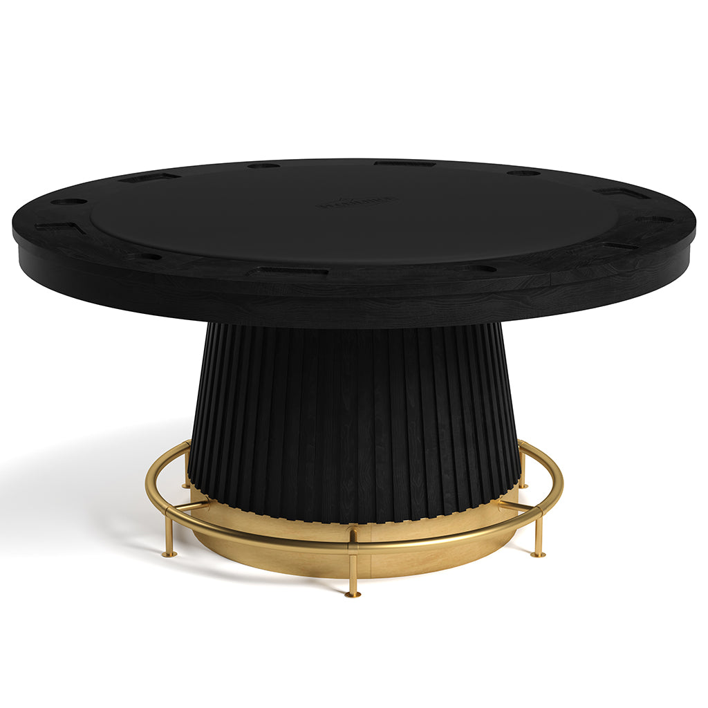 RAM Game Room Prohibition Poker Table in Matte Black - Home Bars USA