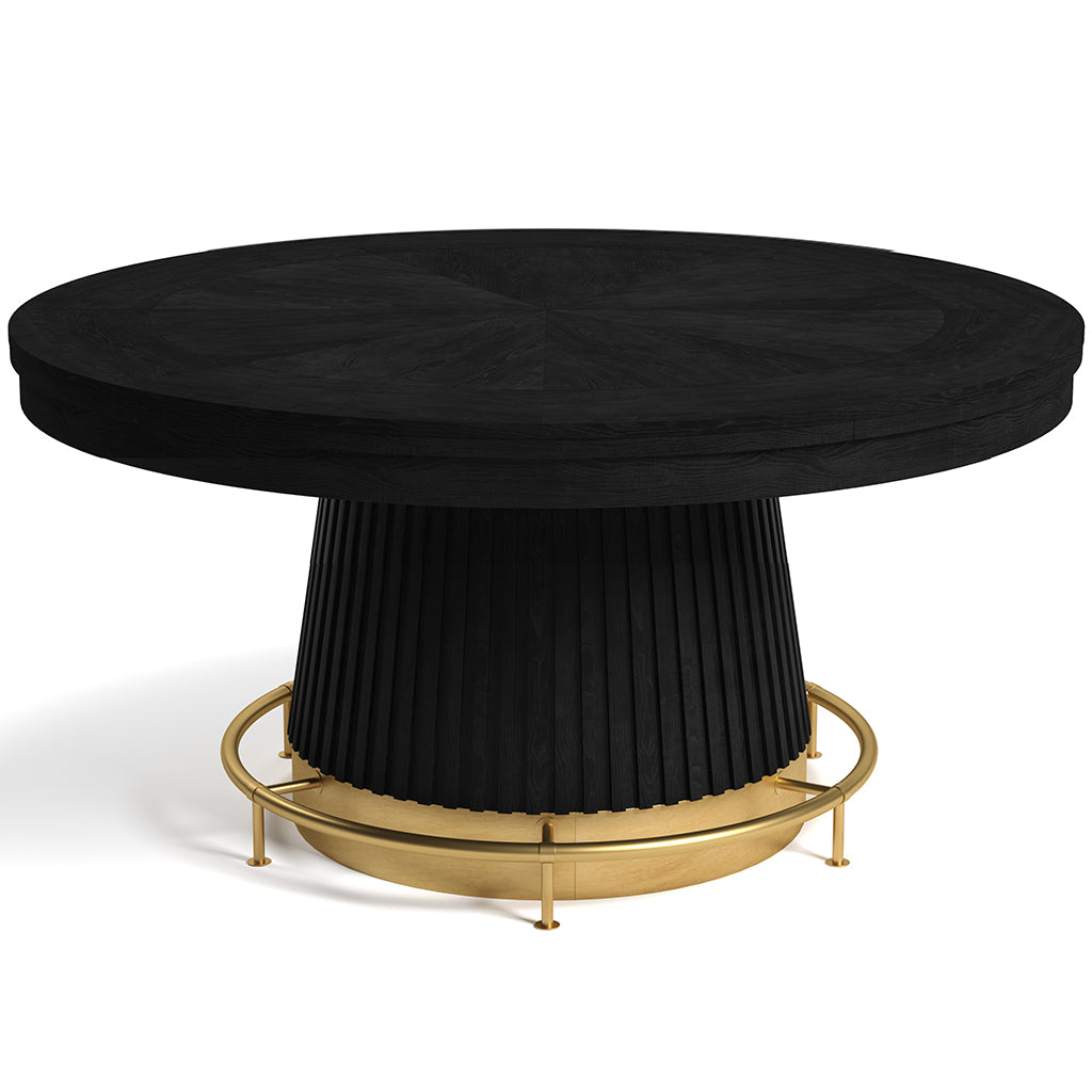 RAM Game Room Prohibition Poker Table in Matte Black dining top and foot rail - Home Bars USA