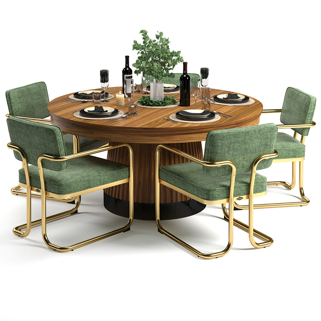 RAM Game Room Prohibition Poker Table in Matte Walnut - Home Bars USA