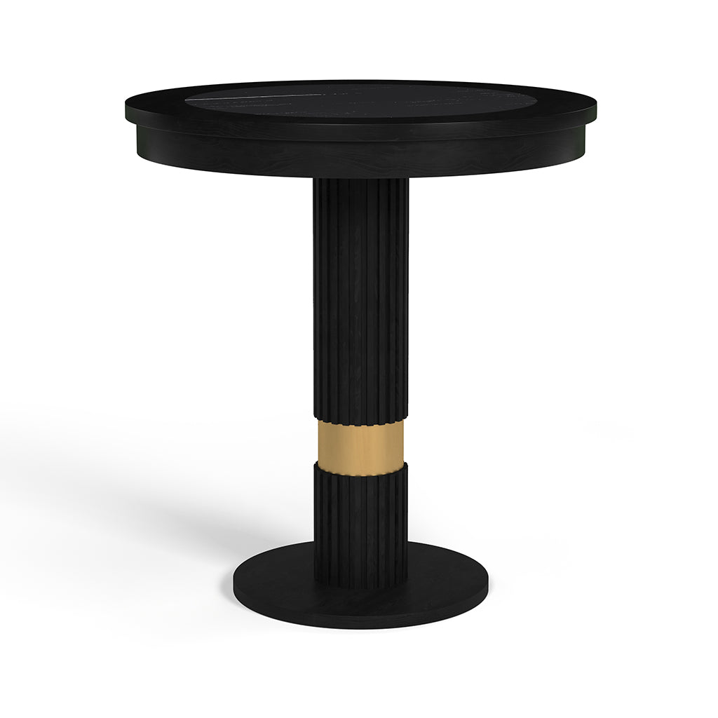 RAM Game Room Prohibition Pub Table in Matte Black - Home Bars USA