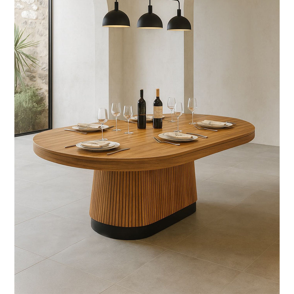 RAM Game Room Prohibition Texas Hold&#39;em Poker Table in Matte Walnut dining top setup - Home Bars USA