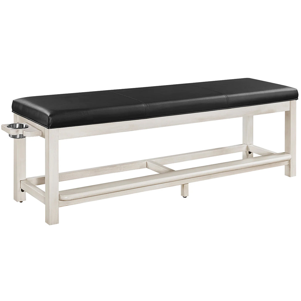 RAM Game Room Storage Bench in Antique White - Home Bars USA