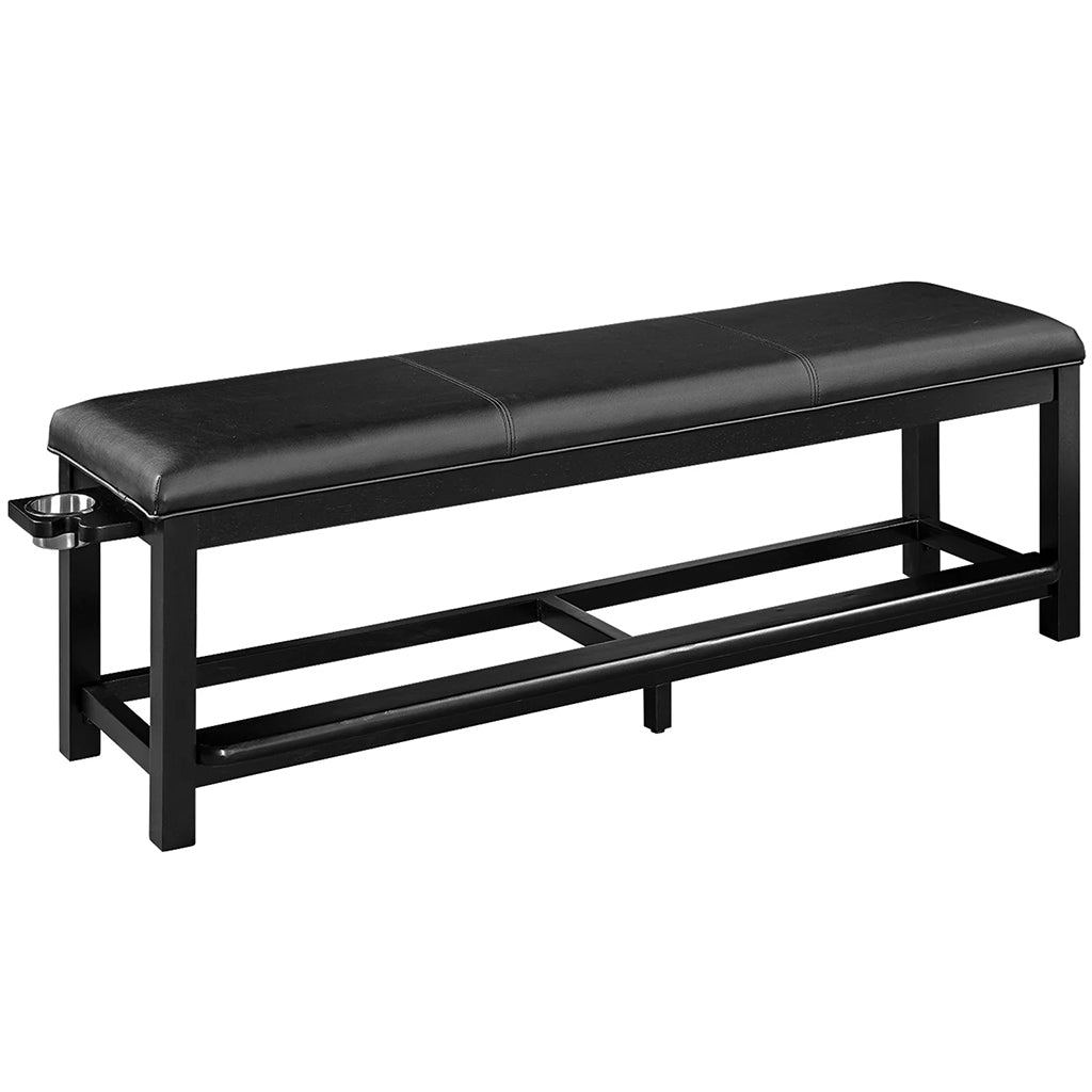 RAM Game Room Storage Bench in Black - Home Bars USA