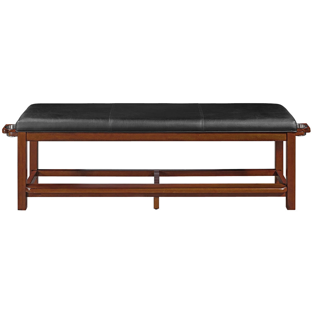RAM Game Room Storage Bench in Chestnut front - Home Bars USA