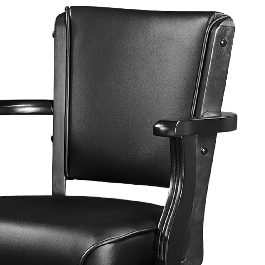 RAM Game Room Swivel Bar Stool With Arms in Black - Home Bars USA