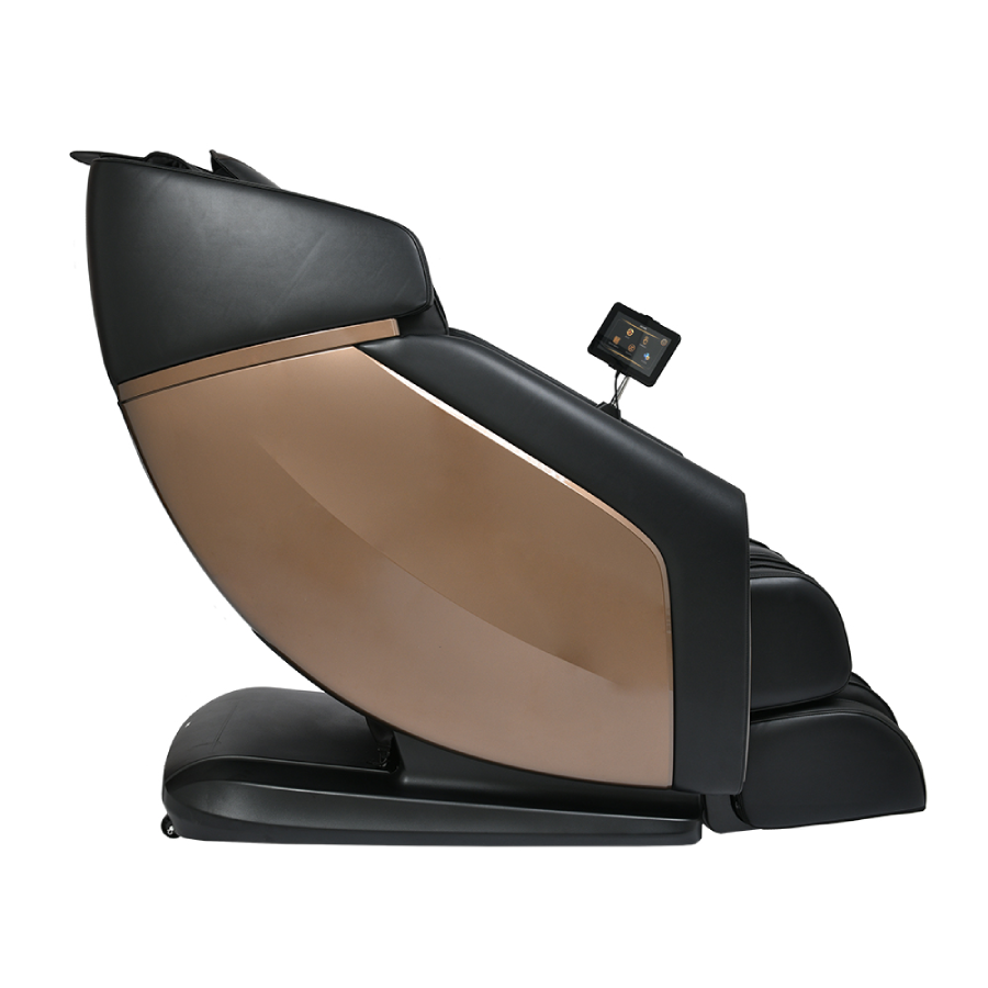 RockerTech Sensation 4D Massage Chair in Brown side - Home Bars USA