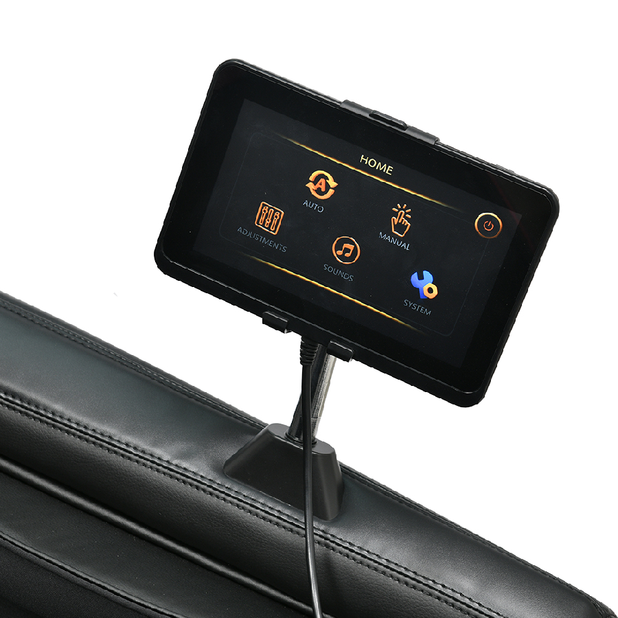 RockerTech Sensation 4D Massage Chair in Brown tablet - Home Bars USA