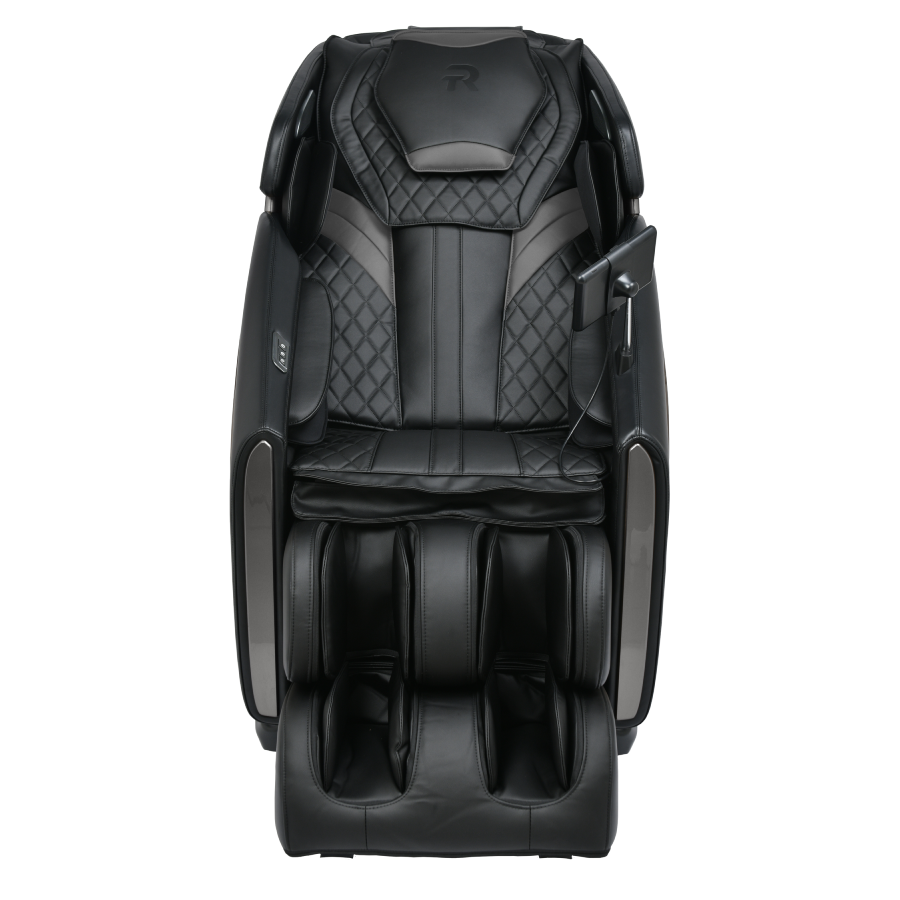 RockerTech Sensation 4D Massage Chair in Gray front - Home Bars USA