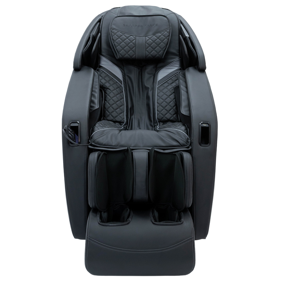 Sharper Image Axis 4D Massage Chair in Black front - Home Bars USA