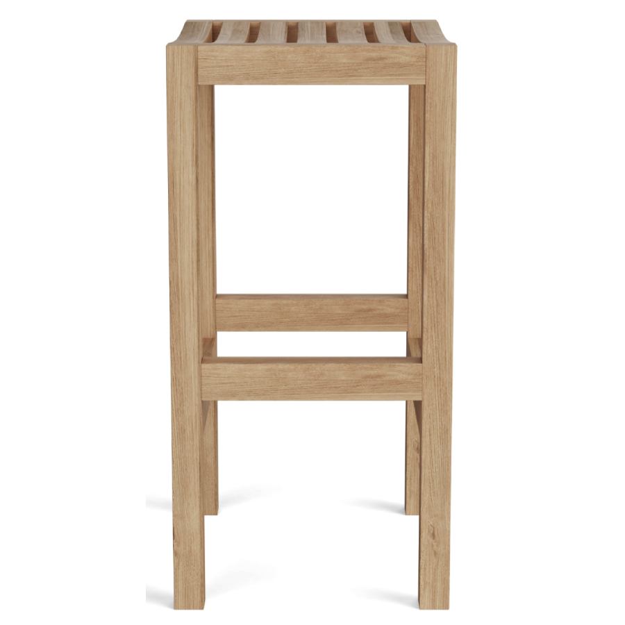 Anderson Teak New Montego Backless Outdoor Bar Chair side - Home Bars USA