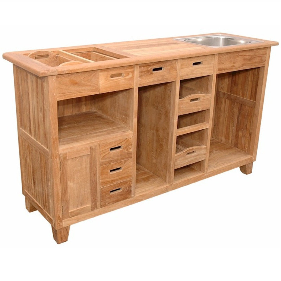 Anderson Teak Safari Outdoor Bar Table - Home Bars USA