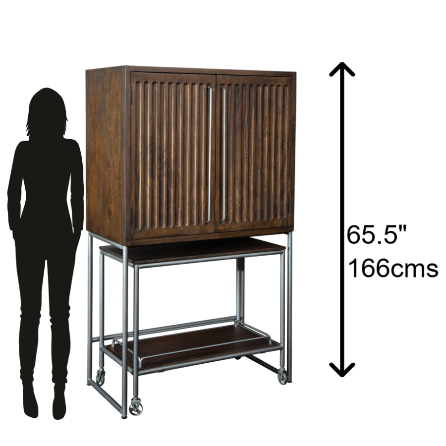 Howard Miller Bar Cart Wine &amp; Bar Cabinet 695222 scale - Home Bars USA