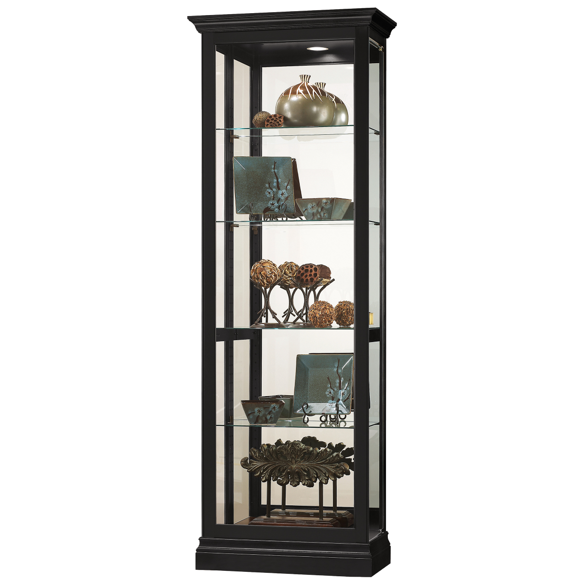 Howard Miller Brantley II Curio Cabinet 680672 - Home Bars USA