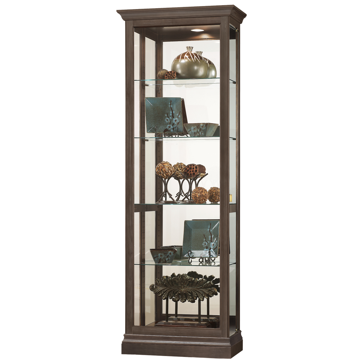 Howard Miller Brantley III Curio Cabinet 680673 - Home Bars USA