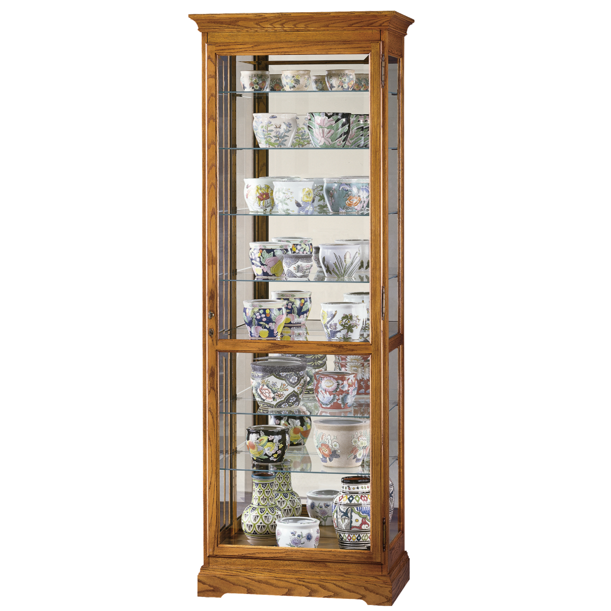 Howard Miller Chesterfield II Curio Cabinet 680288 - Home Bars USA