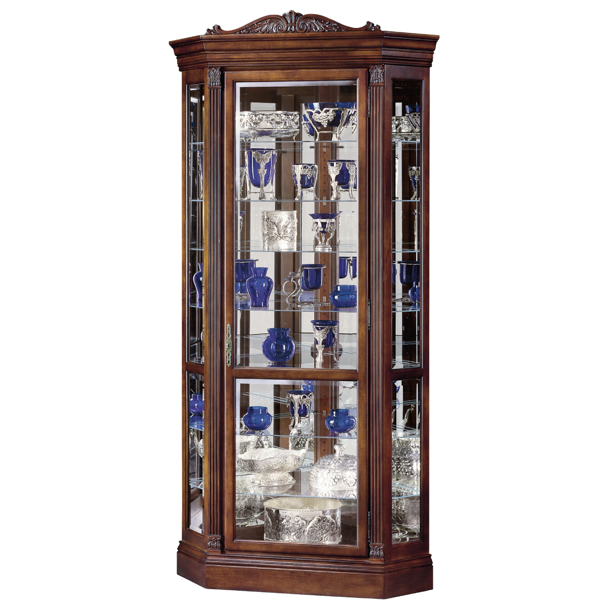 Howard Miller Embassy II Curio Cabinet 680290 - Home Bars USA