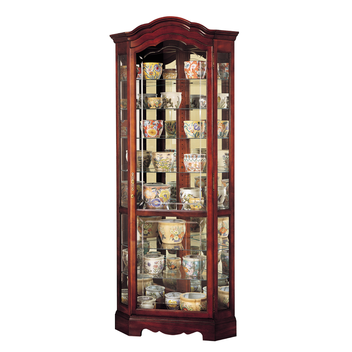 Howard Miller Jamestown Curio Cabinet 680249 - Home Bars USA