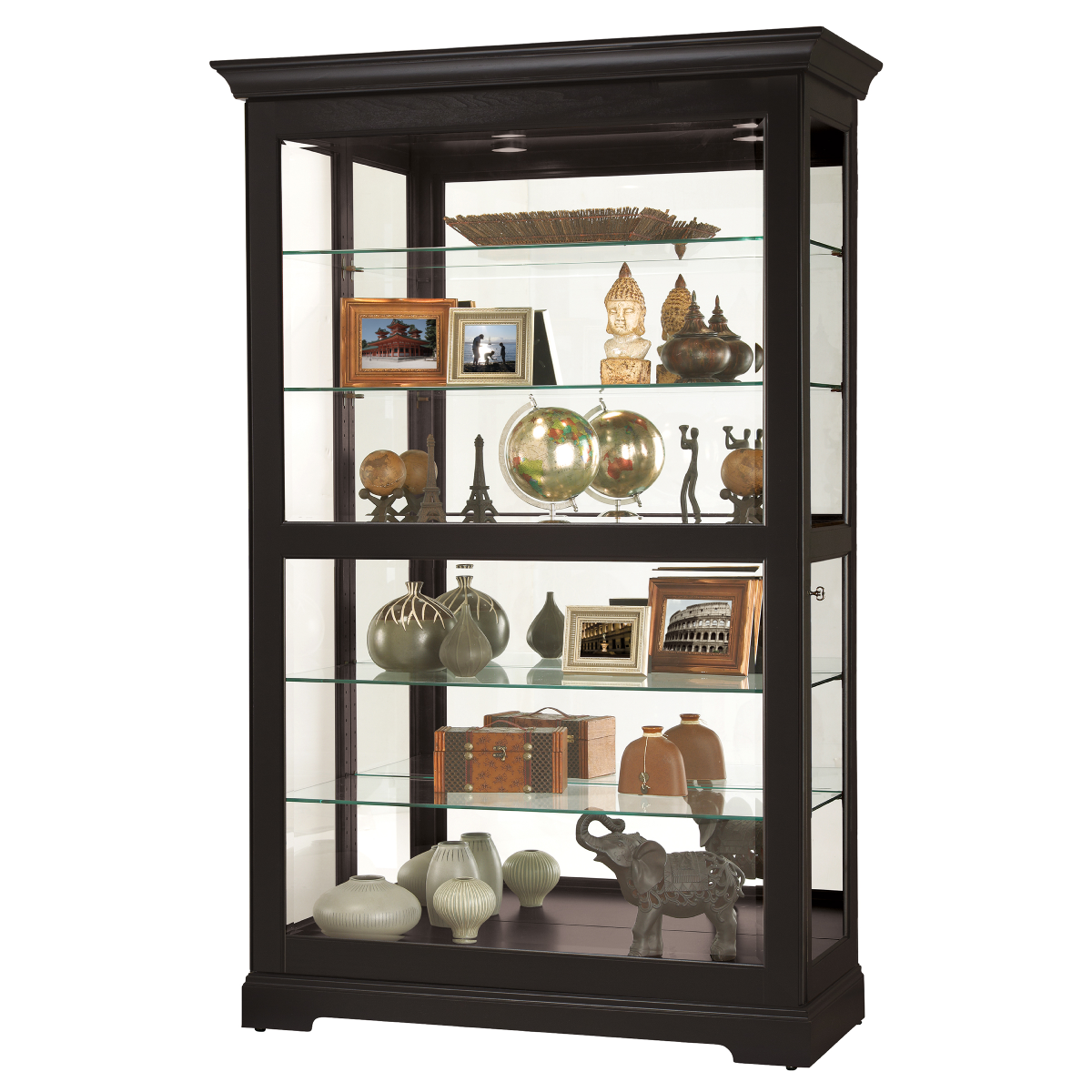 Howard Miller Kane II Curio Cabinet 680624 - Home Bars USA