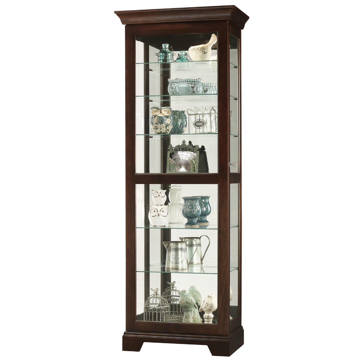 Howard Miller Martindale II Curio Cabinet 680577 - Home Bars USA