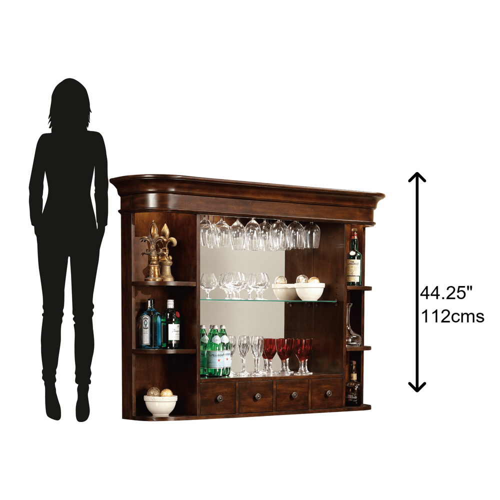 Howard Miller Niagara Bar Hutch 693007 scale - Home Bars USA