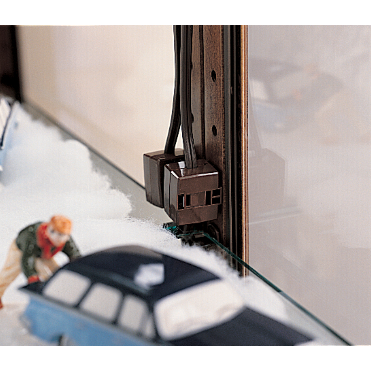 Howard Miller Parkview Curio Cabinet 680237 showing power outlet - Home Bars USA