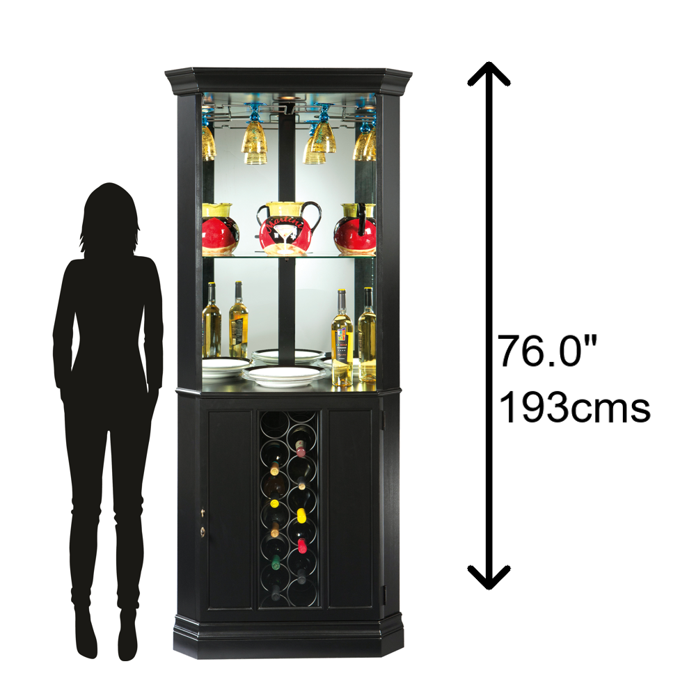 Howard Miller Piedmont Corner Wine Cabinet | Cabinets Matttroy