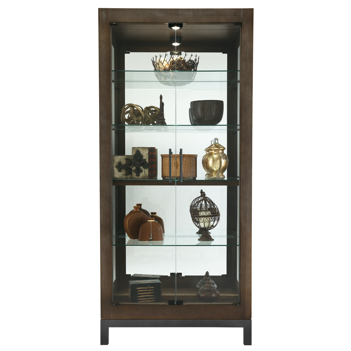 Howard Miller Quinn III Curio Cabinet 680680 front view - Home Bars USA