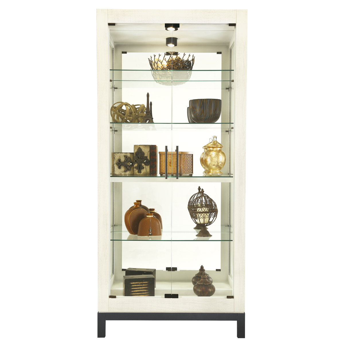 Howard Miller Quinn IV Quinn Curio Cabinet 680681 front view - Home Bars USA