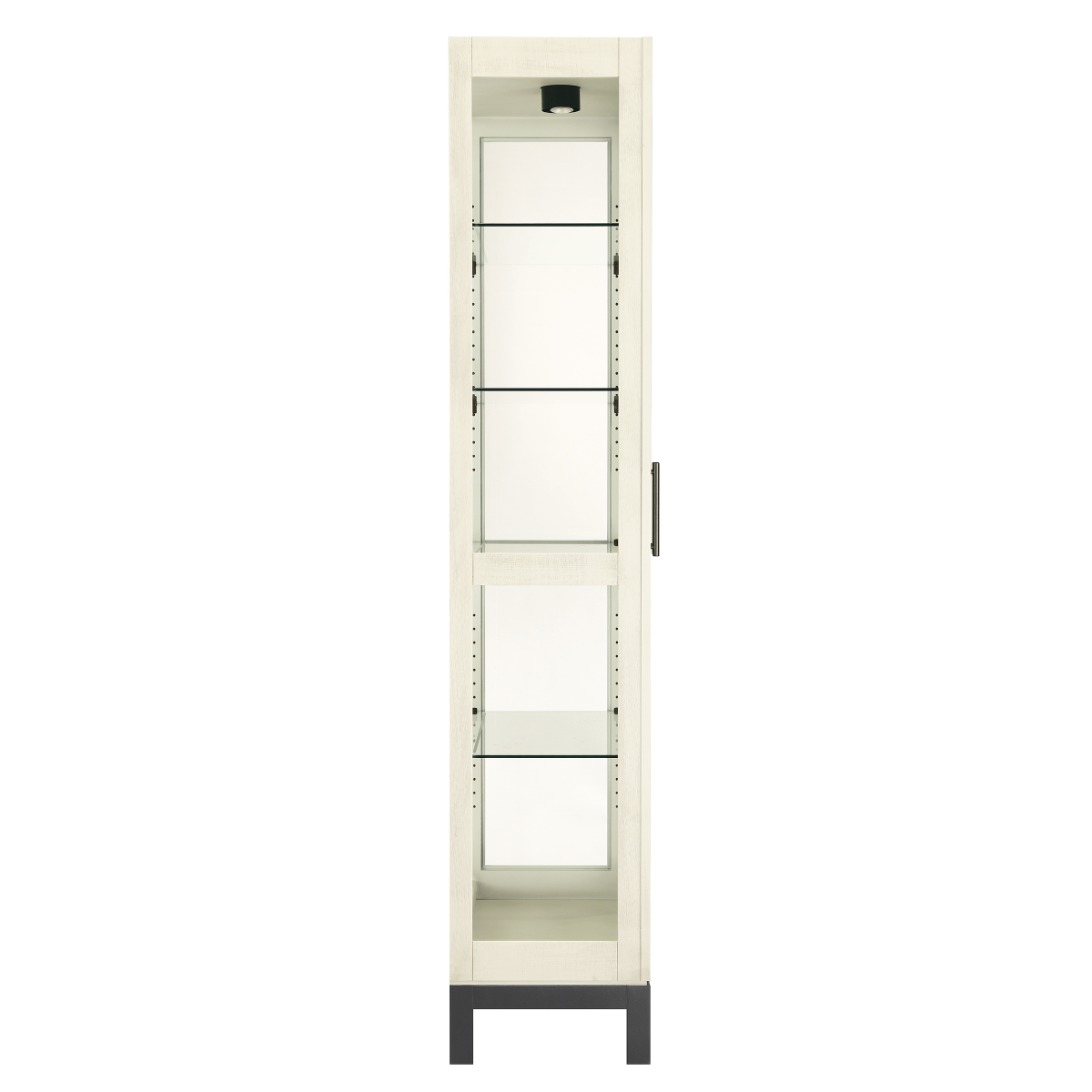 Howard Miller Quinn IV Quinn Curio Cabinet 680681 side view - Home Bars USA