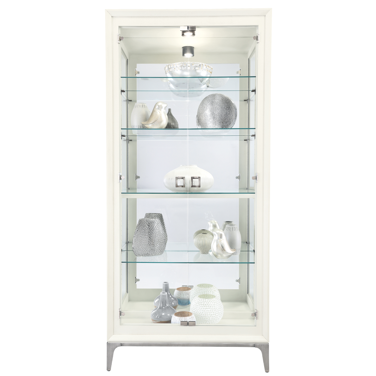 Howard Miller Sheena II Curio Cabinet 680693 front view - Home Bars USA