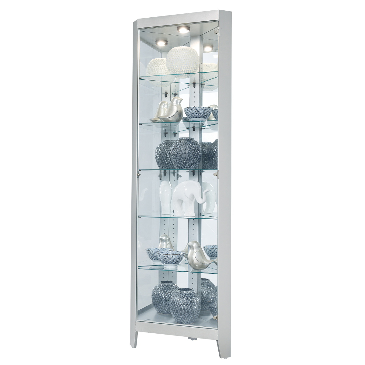 Howard Miller Tamsin II Corner Curio Cabinet 680721 - Home Bars USA