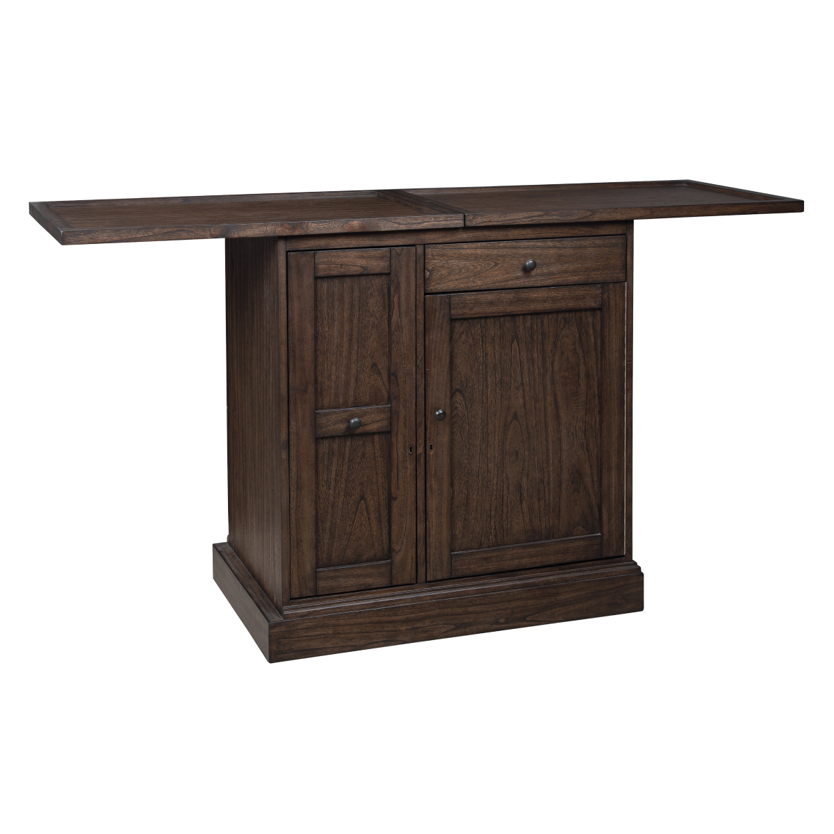 Howard Miller Tipple Wine &amp; Bar Console 695280 with an open top counter - Home Bars USA