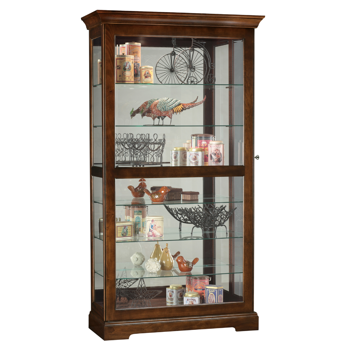Howard Miller Tyler Curio Cabinet 680537 with closed door - Home Bars USA