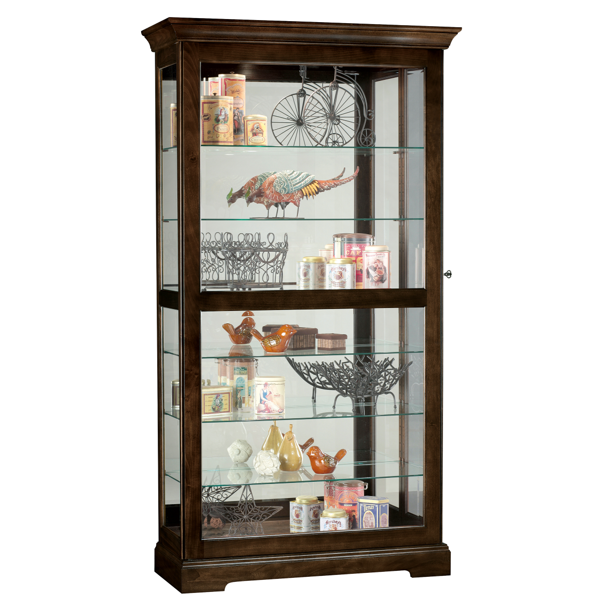 Howard Miller Tyler III Curio Cabinet 680536 - Home Bars USA