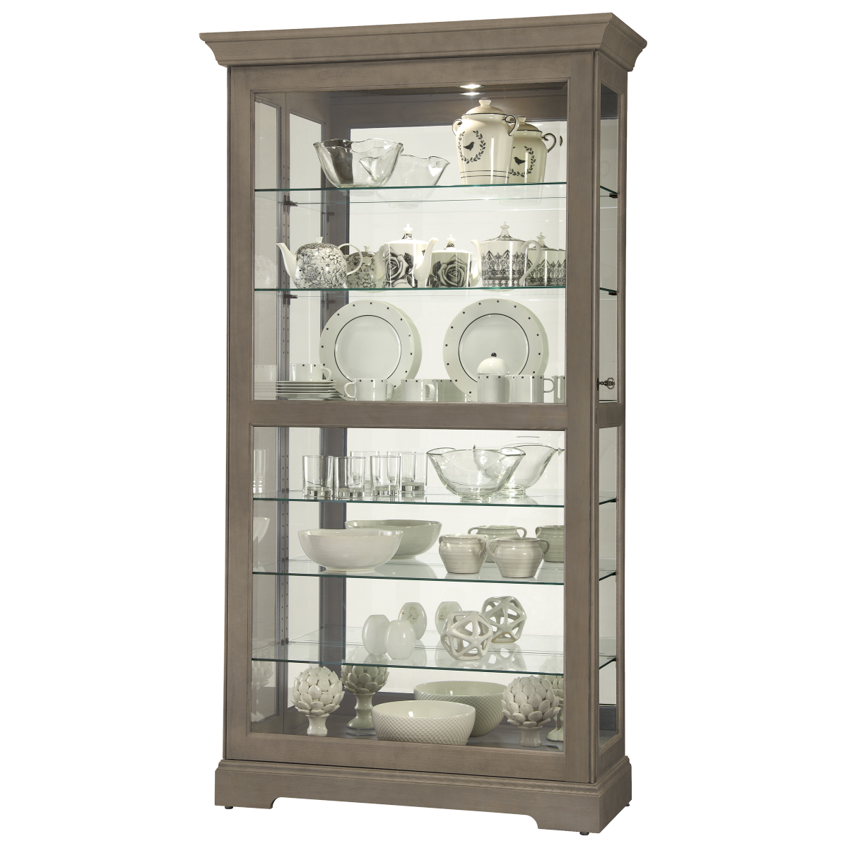Howard Miller Tyler V Curio Cabinet 680640 - Home Bars USA