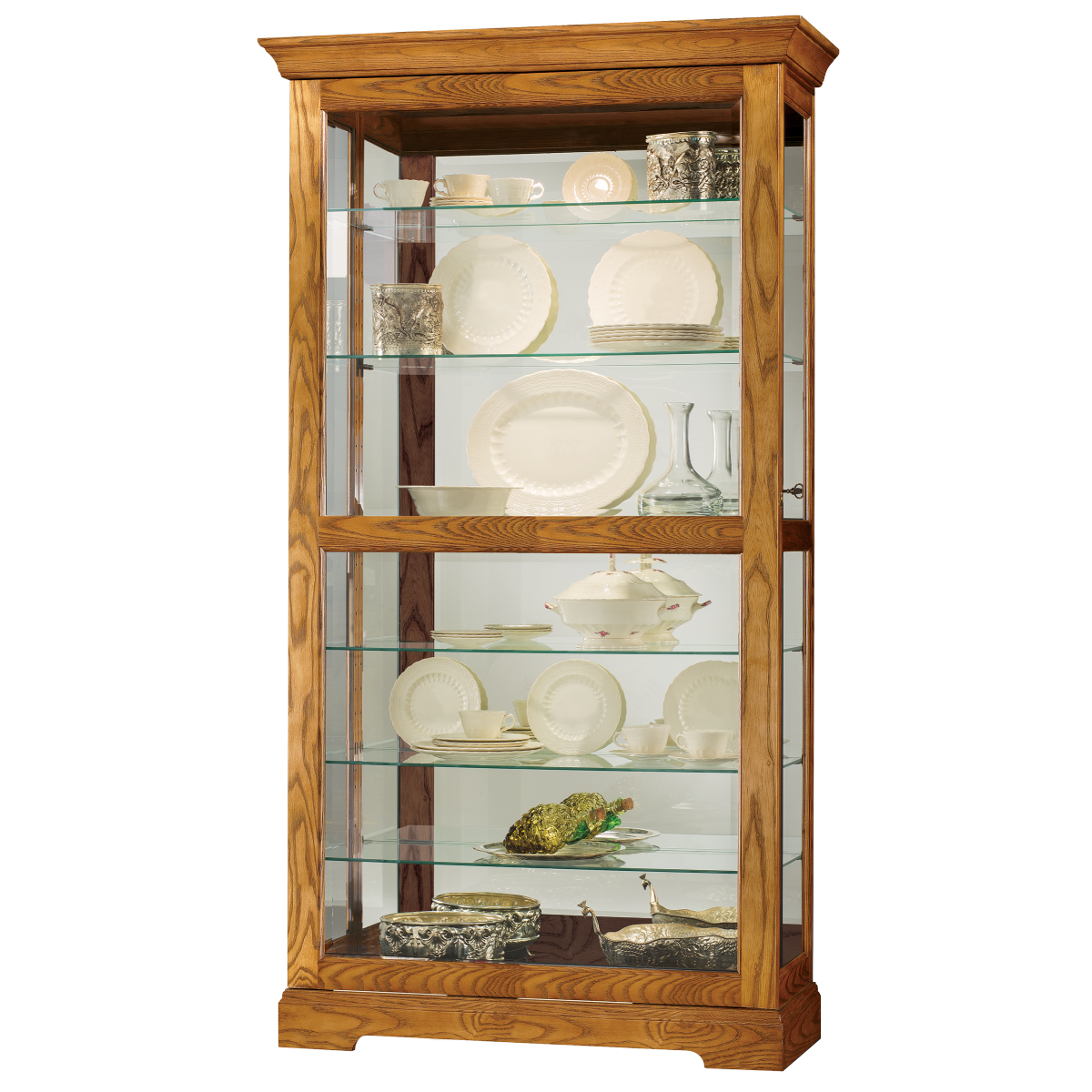 Howard Miller Tyler VII Curio Cabinet 680646 - Home Bars USA
