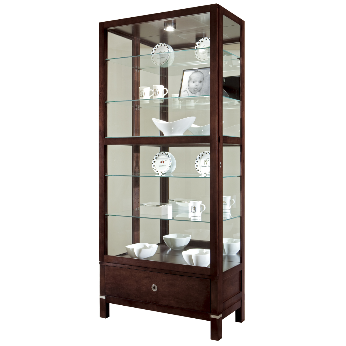 Howard Miller Williamson Curio Cabinet 680515 - Home Bars USA