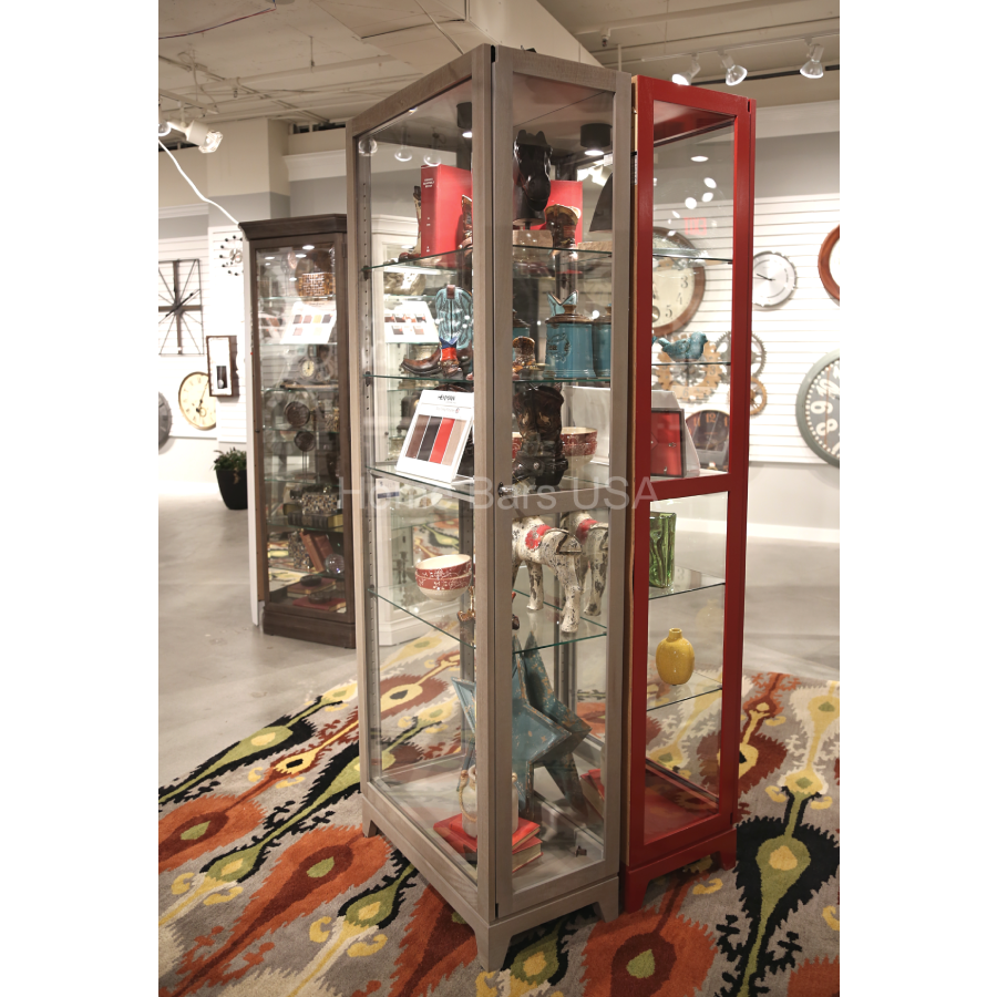 Howard Miller Luke VI Curio Cabinet 680650 real image side view - Home Bars USA