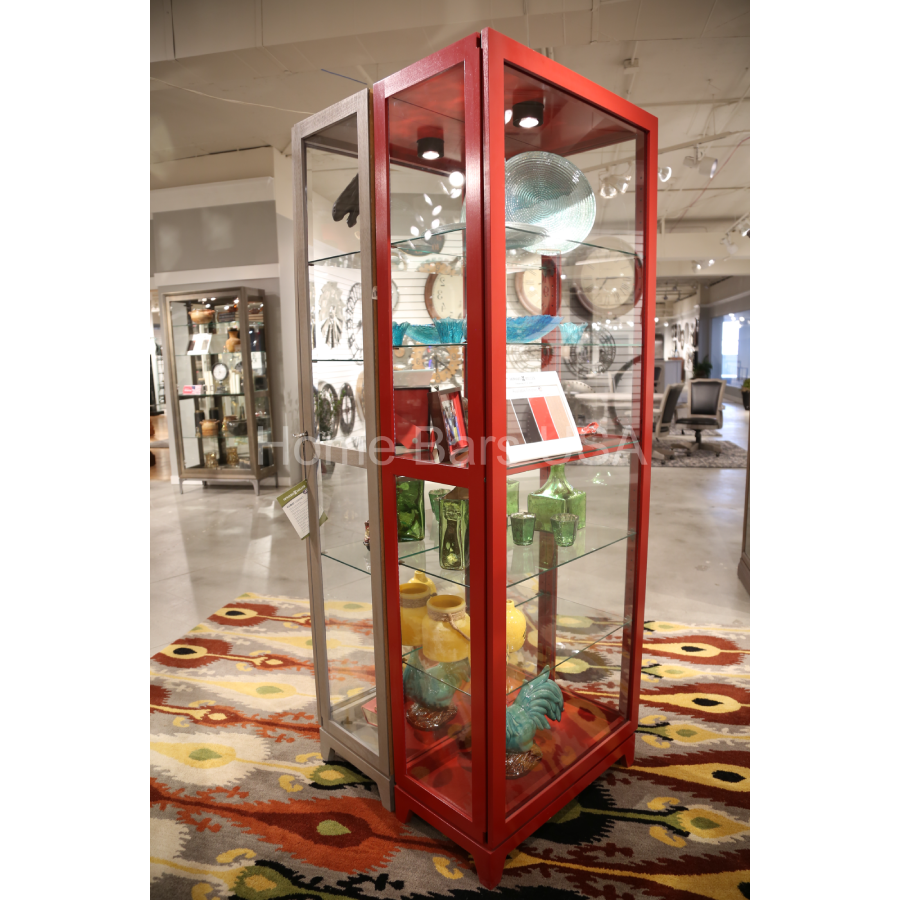 Howard Miller Luke V Curio Cabinet 680630 real image side - Home Bars USA