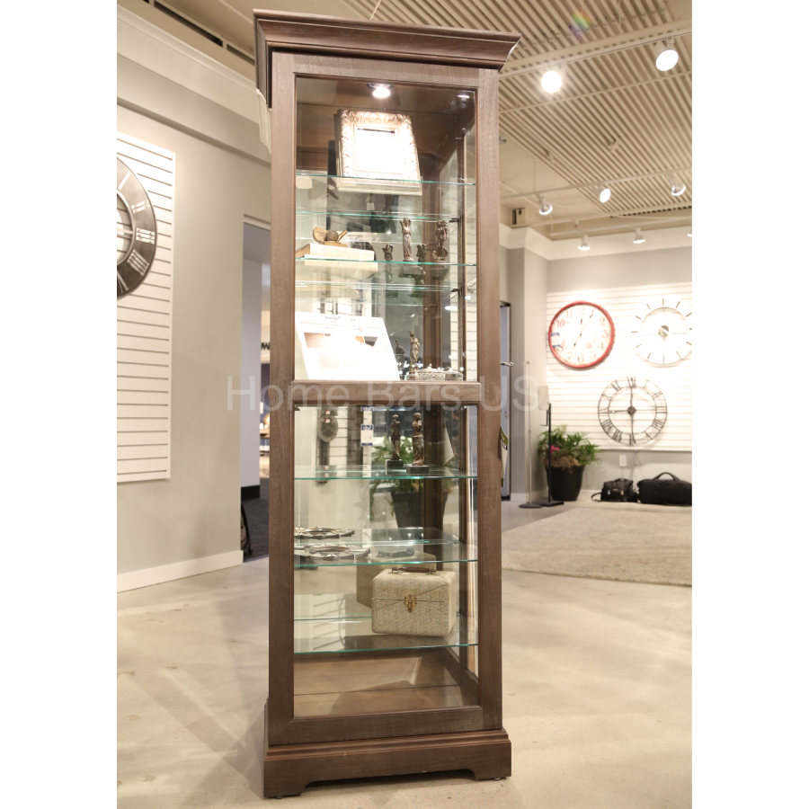 Howard Miller Martindale IV Curio Cabinet 680635 real image front view with a closed door - Home Bars USA