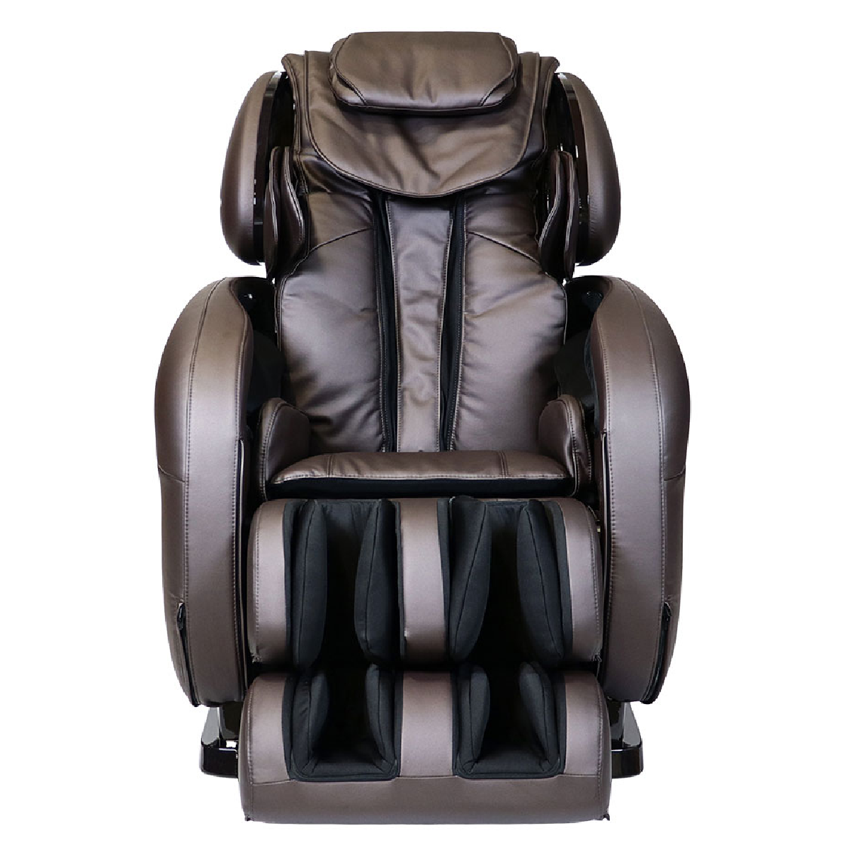 Infinity Smart Chair X3 3D/4D Massage Chair in Brown front view - Home Bars USA